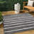 Siegert Berber Stripe Black/Ivory Indoor/Outdoor Rug-1900978332