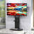 Heavy Duty Universal Floor Tv Stand Mobile Tv Cart With Shelf For 32"-65'' Led Lcd Tv Vertical/ Horizontal Display