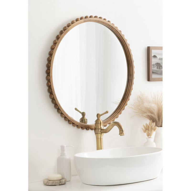Miroir en bois, Bois brun moyen