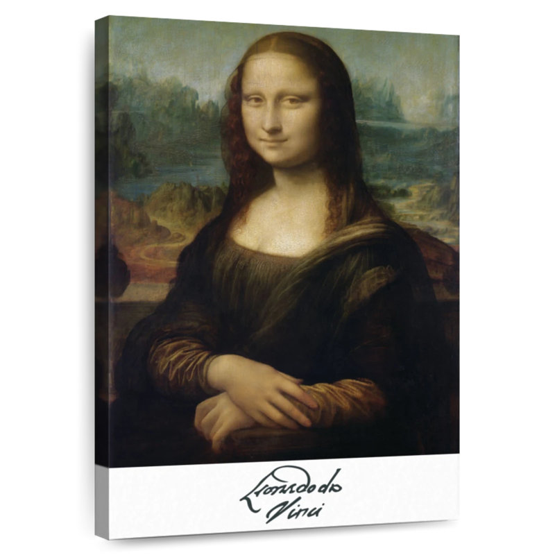 Affiche de l'exposition «Mona Lisa Da Vinci», H 12 po x l 8 po
