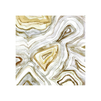 Gilt Agate I Print by Beverly Fuller