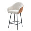 Les tabourets de bar à hauteur de comptoir de style moderne, avec un revêtement confortable, des pieds en métal durables assurent la stabilité, rehaussent le décor de votre cuisine ou de votre salle à manger. - Brun