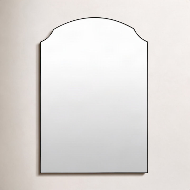 Miroir Galey Alix x Livabliss Landon, 35 po x 24 po, Noir mat