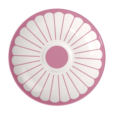 Villeroy & Boch Fleur Cassis Collection Coffee Cup Saucer, Premium Porcelain, Made in Germany, Dishwasher and Microwave Safe, Saucer/Small Serving Plate, 5.75 in Diameter, Flower Pattern, Pink