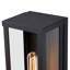 Applique murale extérieure moderne noire à 2 lumières de 66 cm (26 po) avec verre transparent pour porche, garage et entrée
