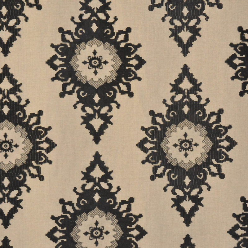 Luxe Fabric, Black/Beige