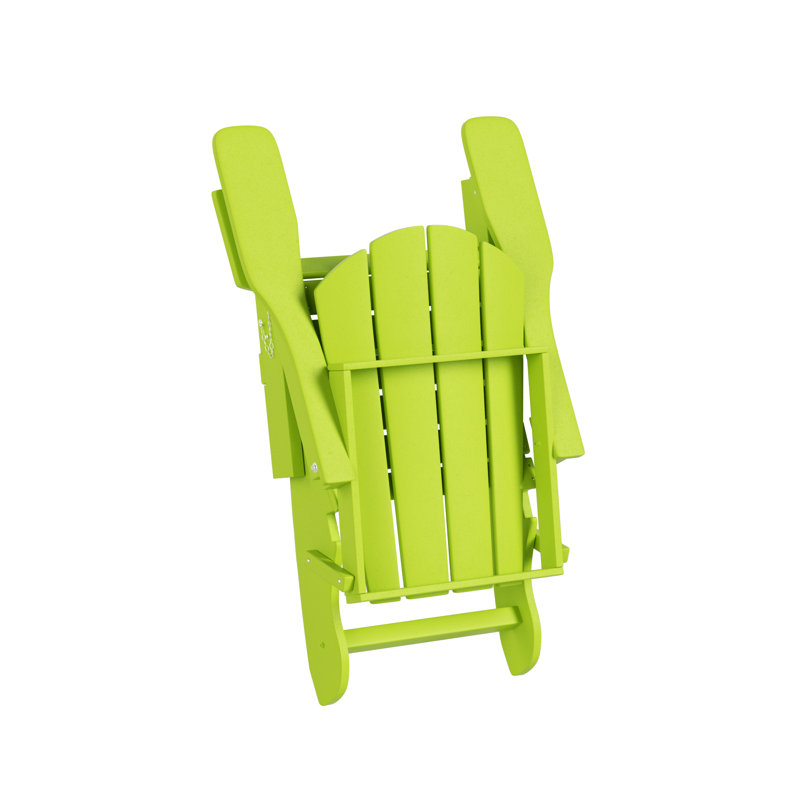 Shawnna HDPE Folding Adirondack Chair , Lime