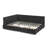 Queen Size Upholstered Tufted Storage Bed Frame, Velvet Sofa Bed with Backrest & Armrests, Black-267245956