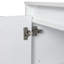 Meuble-lavabo autoportant 32 po avec lavabo en céramique et 1 petite armoire de rangement, porte à fermeture en douceur-1208705775