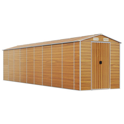 Brisayda Garden Shed 191x810x198 cm Galvanised Steel