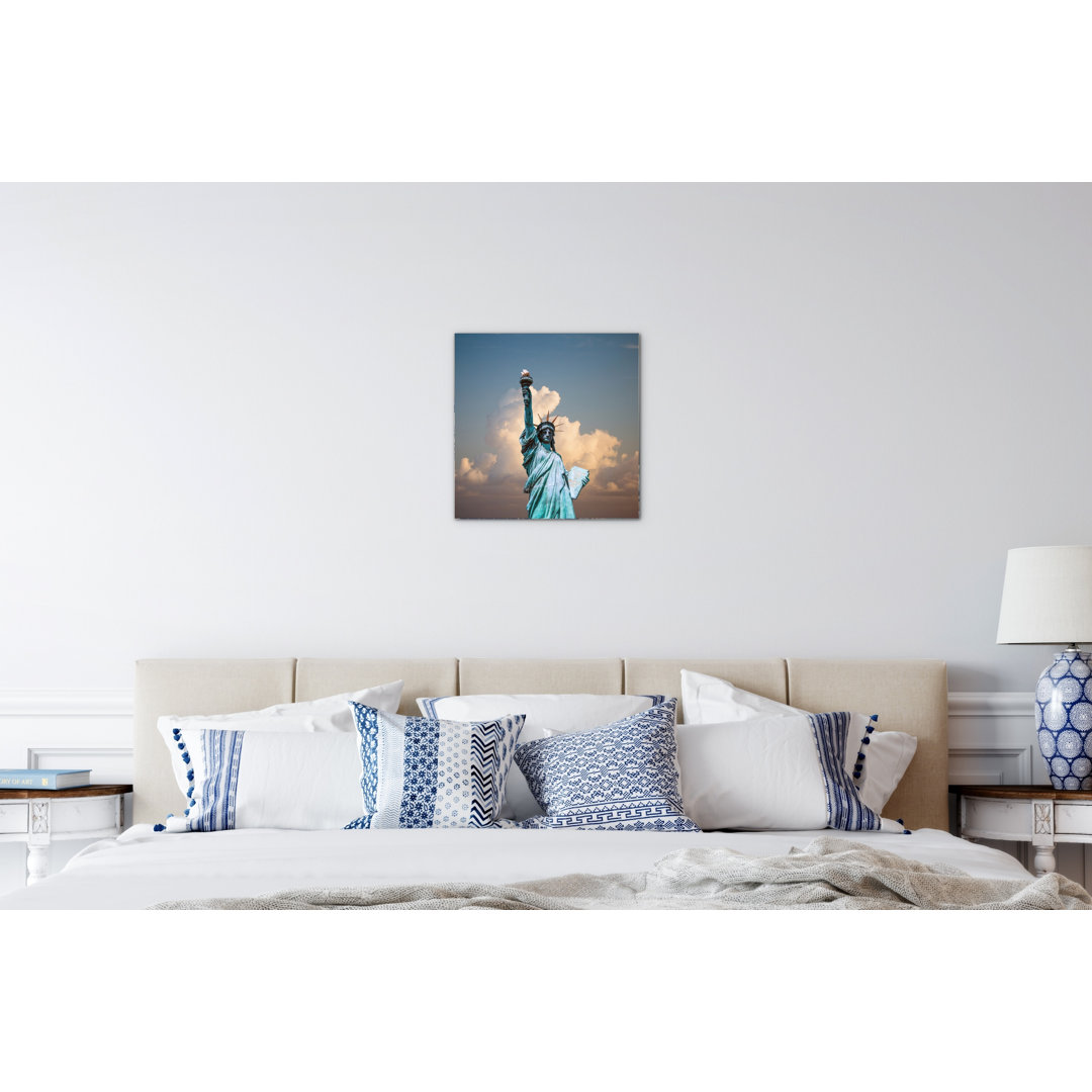 Statue of Liberty by Art Studio 58x58 Cm Frameless Panel Lightweight Ready to Hang