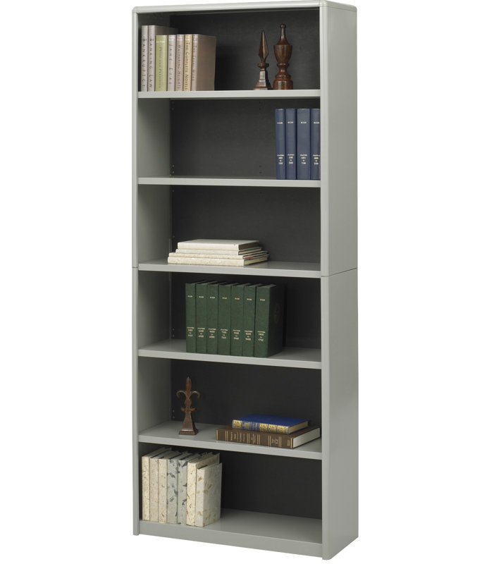 Bibliothèque standard Value Mate Series, gris, (5 Shelves) 80" H x 32" W x 14" D