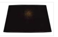 21 cm H Empire Cotton Lamp Shade ( Uno ), Black
