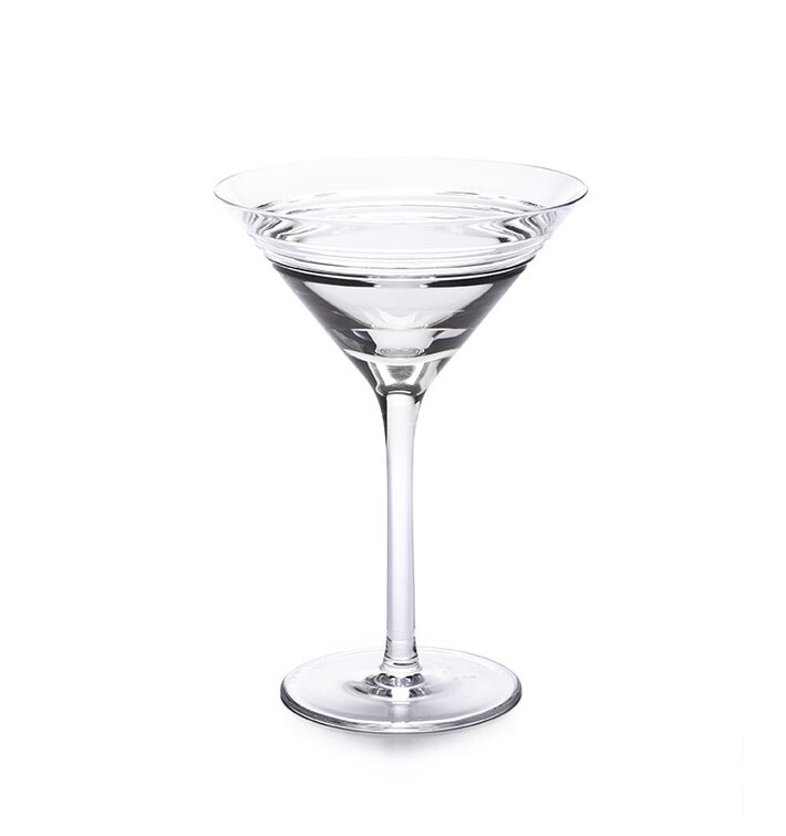 Eternal Night 8 - Piece 8oz. Glass Martini Glass Glassware Set