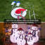 Décoration de Noël de bonhomme de neige 4 pièces