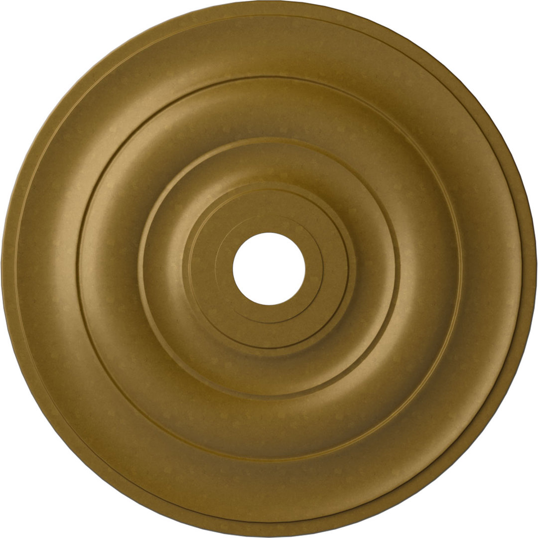Endurathane Jefferson Ceiling Medallion, 26 1/2"OD x 3 5/8"ID x 1 1/2"P (Fits Canopies up to 5") Ekena Millwork