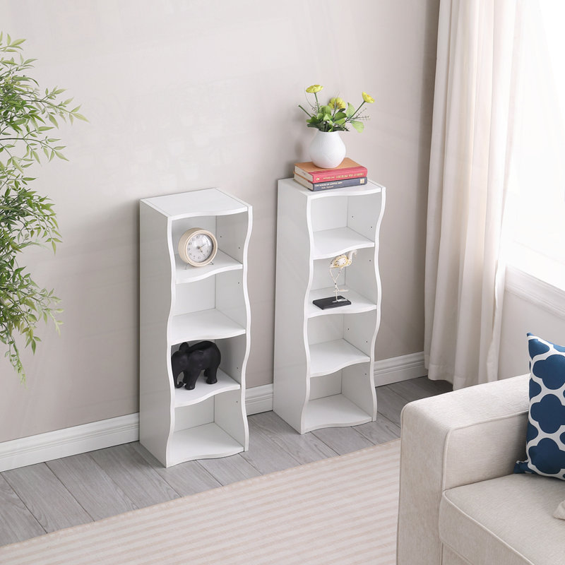 Display And Multi-Functional Bookshelves, White