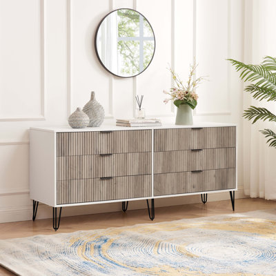 Dumbo 70" Double Dresser with 6 Drawers by Manhattan Comfort