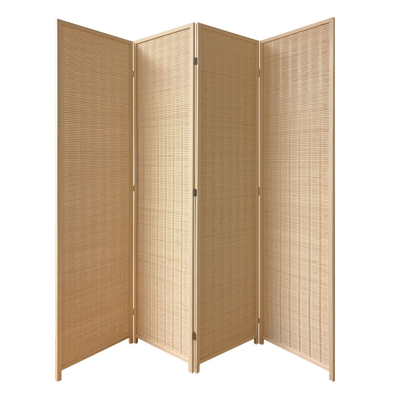 Paravent en bambou Elizabethville, Beige, 4