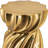 Gold Magnesium Stool With Swirl - Shaped Design, Suitable For Home Decoration And Seating 14X14x18.7 Inches Finish Accent Stool, Various Decor Needs