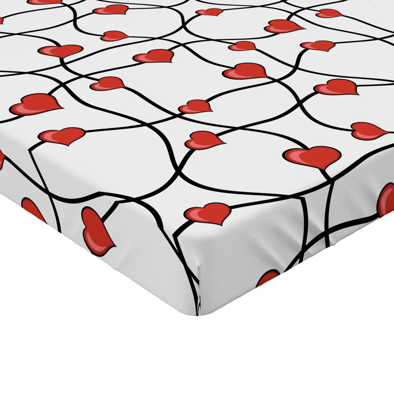 Ensemble de 2 drap-housse Ambesonne Valentines, Drap-housse de taille double