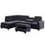 Canapé modulaire réversible de large de 104 po avec repose-pieds Recio-843054179