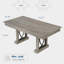 Table de salle à manger en bois pour 6 à 8 personnes avec 2 grands tiroirs, table de salle à manger de style campagnard rectangulaire de 71 po de long et plateau de table épais, cadre robuste, pour grande famille, coin repas, bureau-1279758141