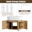 Ensemble de meuble-lavabo mural simple 24 po avec plateau en résine Bellwether-1616430760
