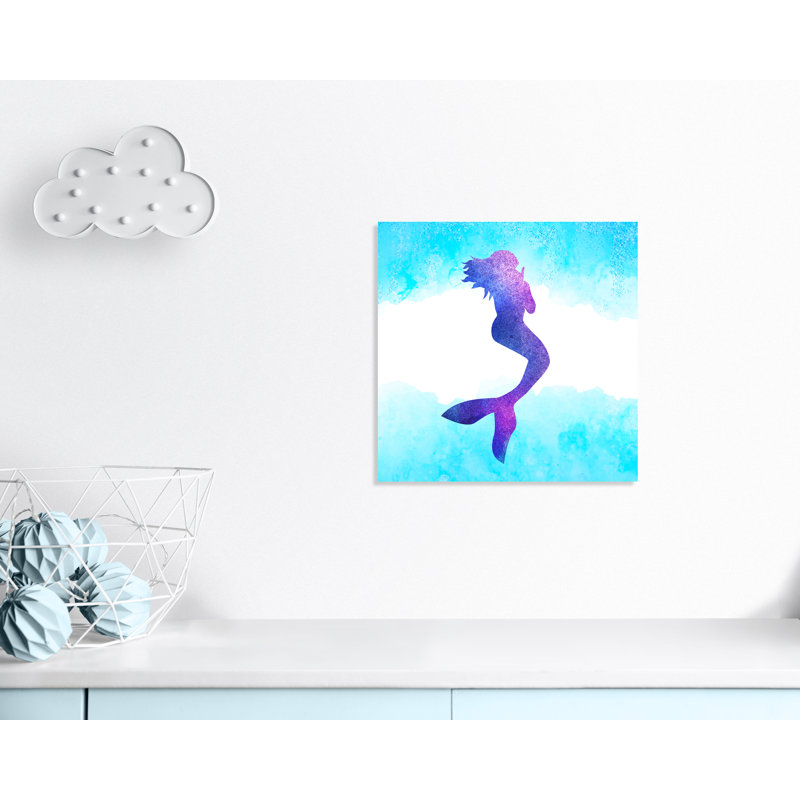 Toujours être un sirène 1, H 24 po x l 24 po x P 1,5 po, Toile