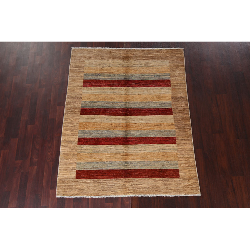 Tapis rayé Gabbeh 5 x 6