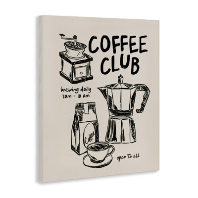 «Coffee Club Open To All», conception de JJ Design House LLC