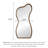 Vintage Walnut-Shaped Irregular Frame High-Definition Full-Length Mirror-1852445293