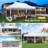 10x20 Canopy Tent, Heavy Duty Pop up Canopy with Sidewalls, Waterproof Easy Setup Canopy with Mosquito Netting, Outdoor Instant Screen Tents for Parties, Wedding, Backyard with Carry Bag-98674718