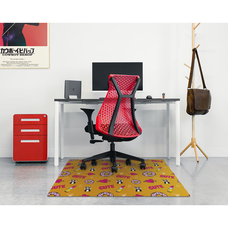 Narvin Hard Floor Rectangular Chair Mat, 120 x 90 cm