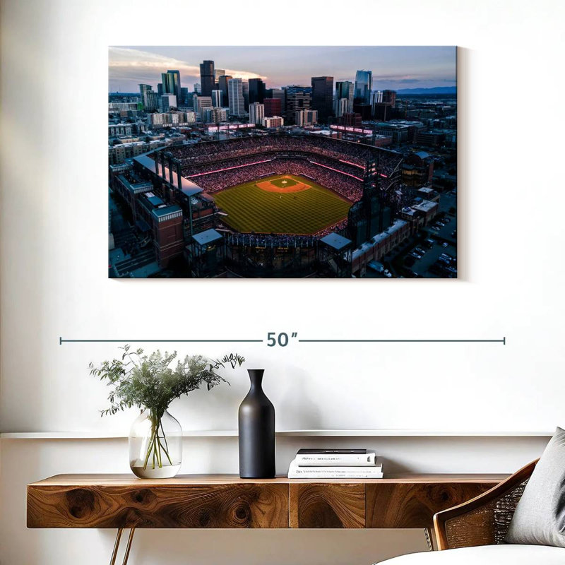 Sireci Coors Field Stadium, 26" H x 39" W