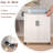 31.6'' x 15.8'' Crafting Storage Cabinet with Wheels