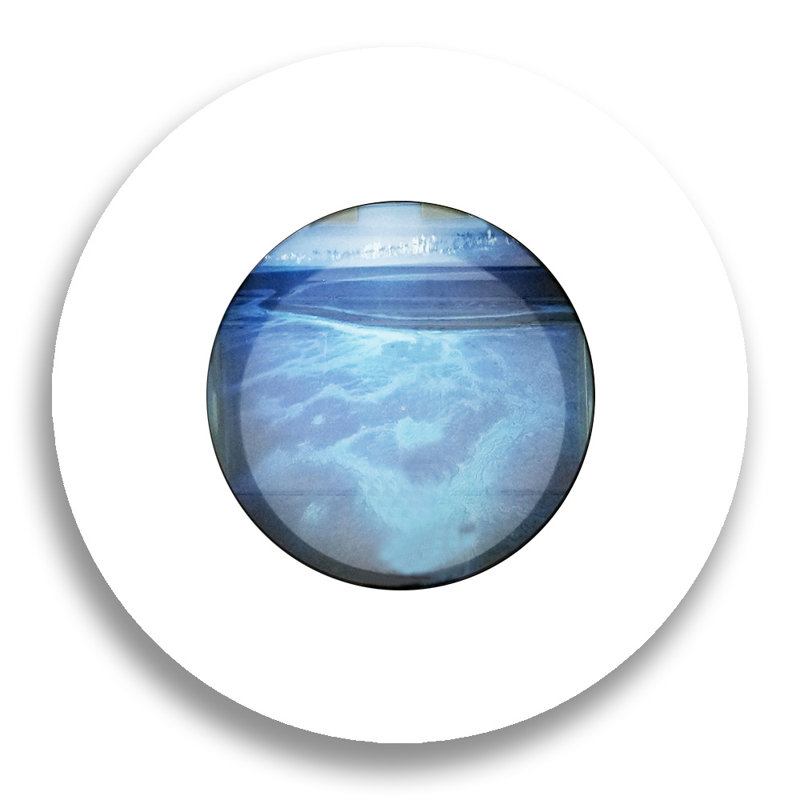 Aquarium rond 3 gallons Angelica, Blanc mat