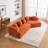 Felip 29.5" Curved Chenille Upholstered Sectional Sofa with Deep Seat-115323734