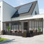 20 pi L 12 pi. D Solarium mural en aluminium