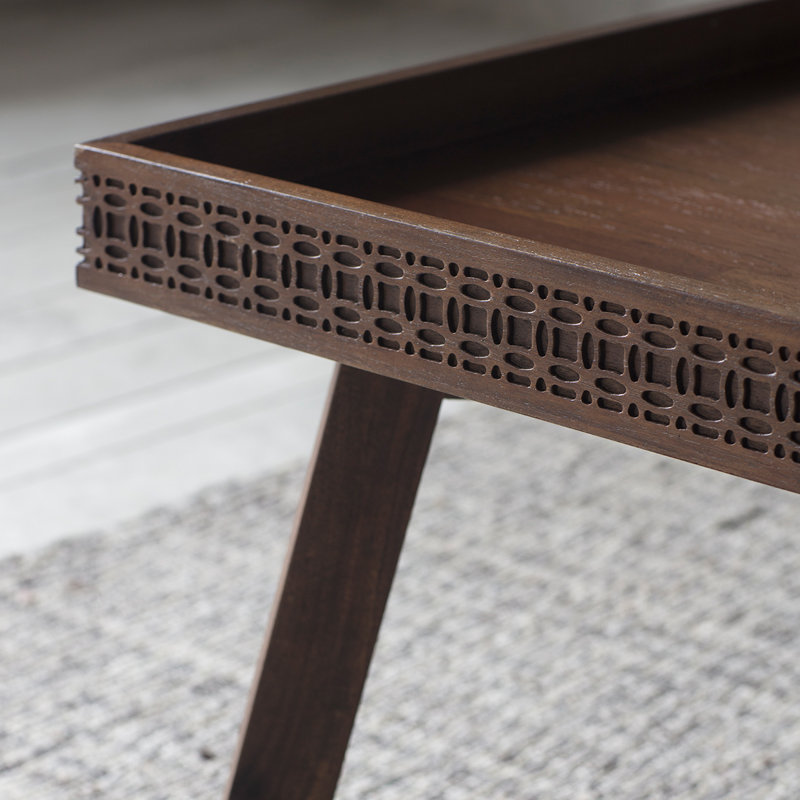 Cassilyn Solid Wood Trestle Coffee Table, Brown