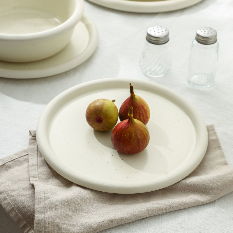 Stone Lain Capri 12-Piece Dinnerware Set Stoneware, White