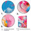 Explosions roses et orange de couleur II sur toile-883508964-883508965