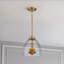 Quatre luminaires suspendus avec verre transparent-472118465