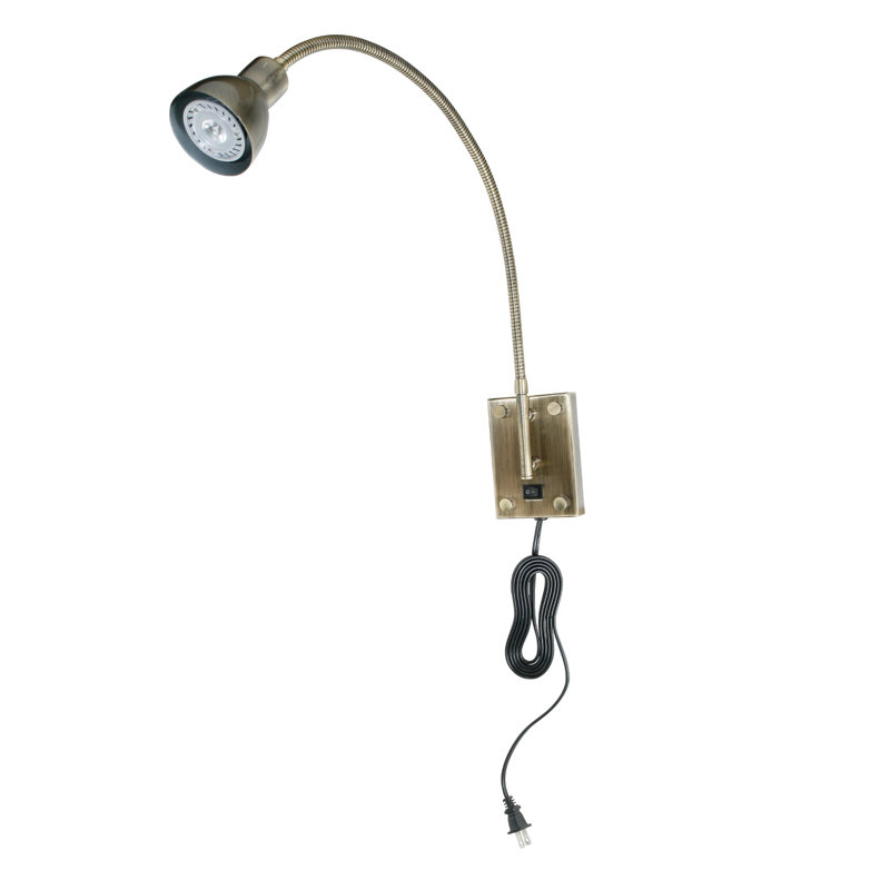 Bras articulé à 1 lumière Maffei, Bronze antique