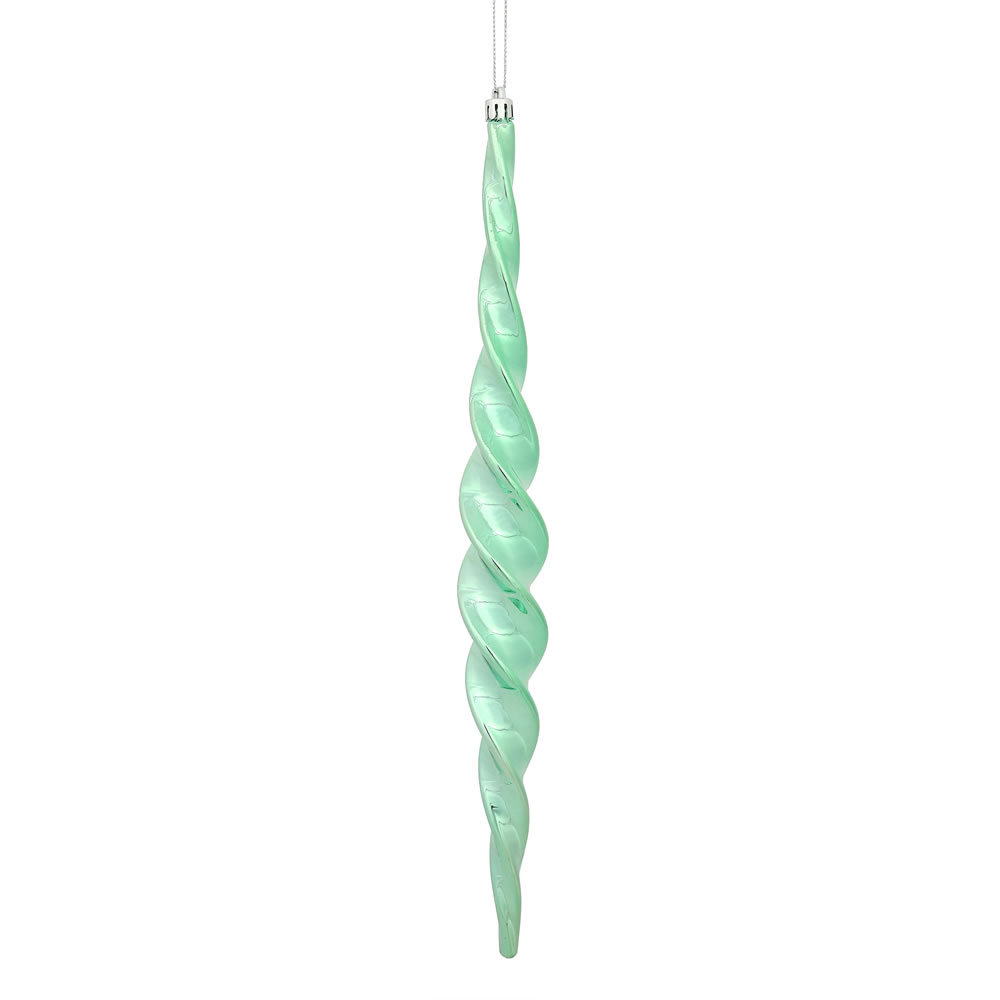 15" Shatterproof Finial Ornament, Seafoam