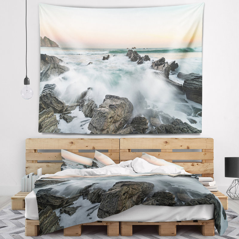 Tapisserie à eau de mer biscay, H 50 po x l 60 po