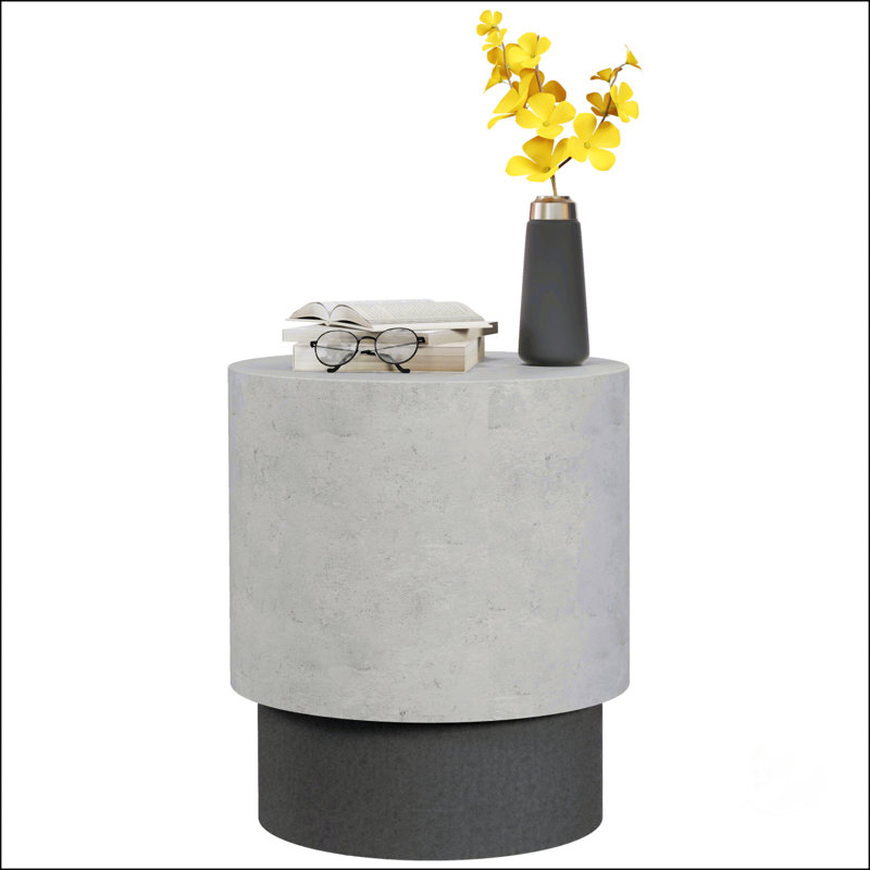 Concrete Finish End Table
