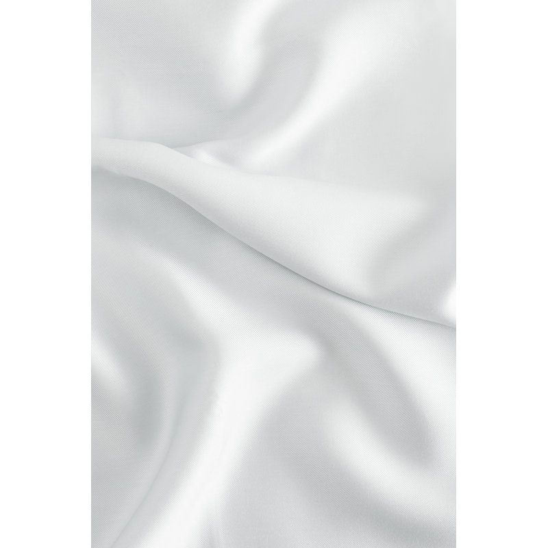 Ensemble de literie en rayonne, Blanc, Ensemble de draps pour très grand lit avec 2 taie
