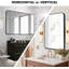 Miroir mural 30 po x 40 po rectangulaire en métal noir pour salle de bain | Idée de cadeau-383653808