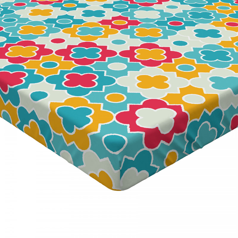 Microfiber Floral Fitted Sheet, Twin XL Fitted Sheet